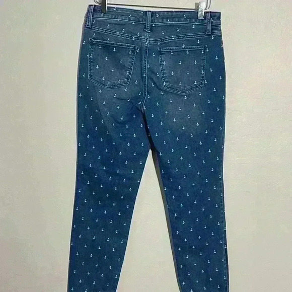 Talbots Nautical Anchor Slim Ankle Jeans 6 - Picture 8 of 8